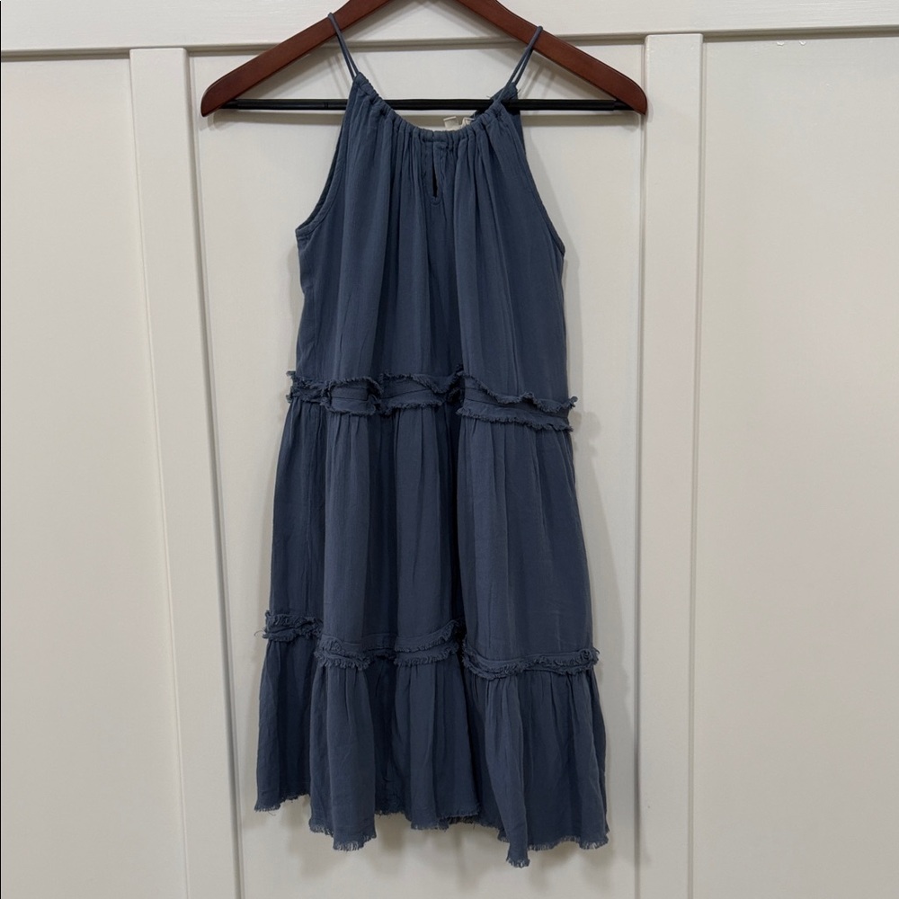 Nordstrom Tucker & Tate Tiered Blue SunDress Sz 10-12